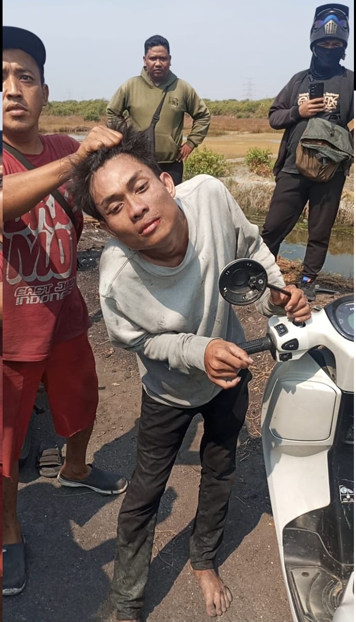 Pelaku Jambret Tertangkap Warga Usai Melakukan Aksinya di Kawasan GBT