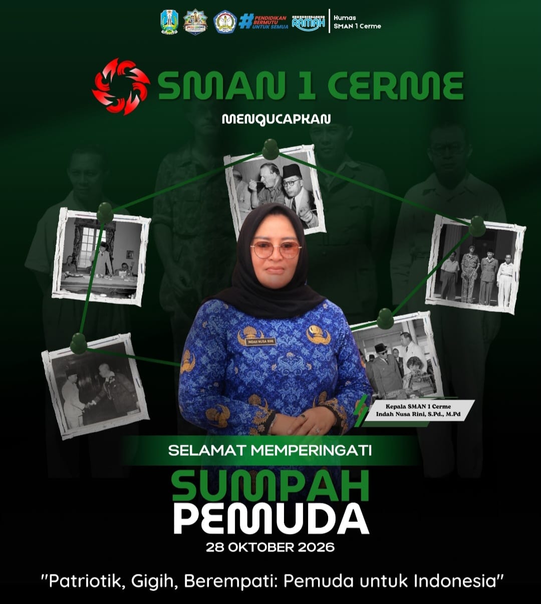 Momentum Sumpah Pemuda, Kepala SMAN 1 Cerme Tekankan Persatuan dan Semangat Perubahan