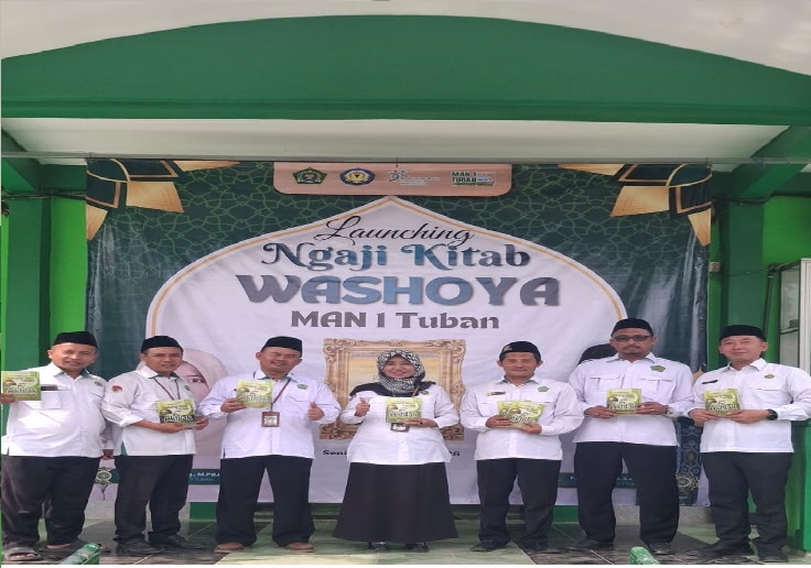 Kepala Kemenag Tuban Launching Ngaji Kitab Washaya di MAN 1 Tuban, Perkuat Karakter dan Akhlak Siswa